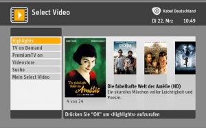 Kabel Deutschland Select Video